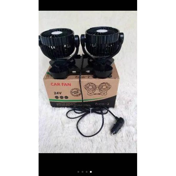 Oke Price - CAR FAN.kipas angin mobil merk YUNDAI dengan USB untuk cas HP