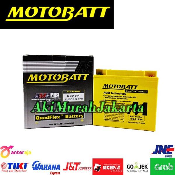 Aki Motor MOTOBATT Quadflex MB51814 Aki Kering