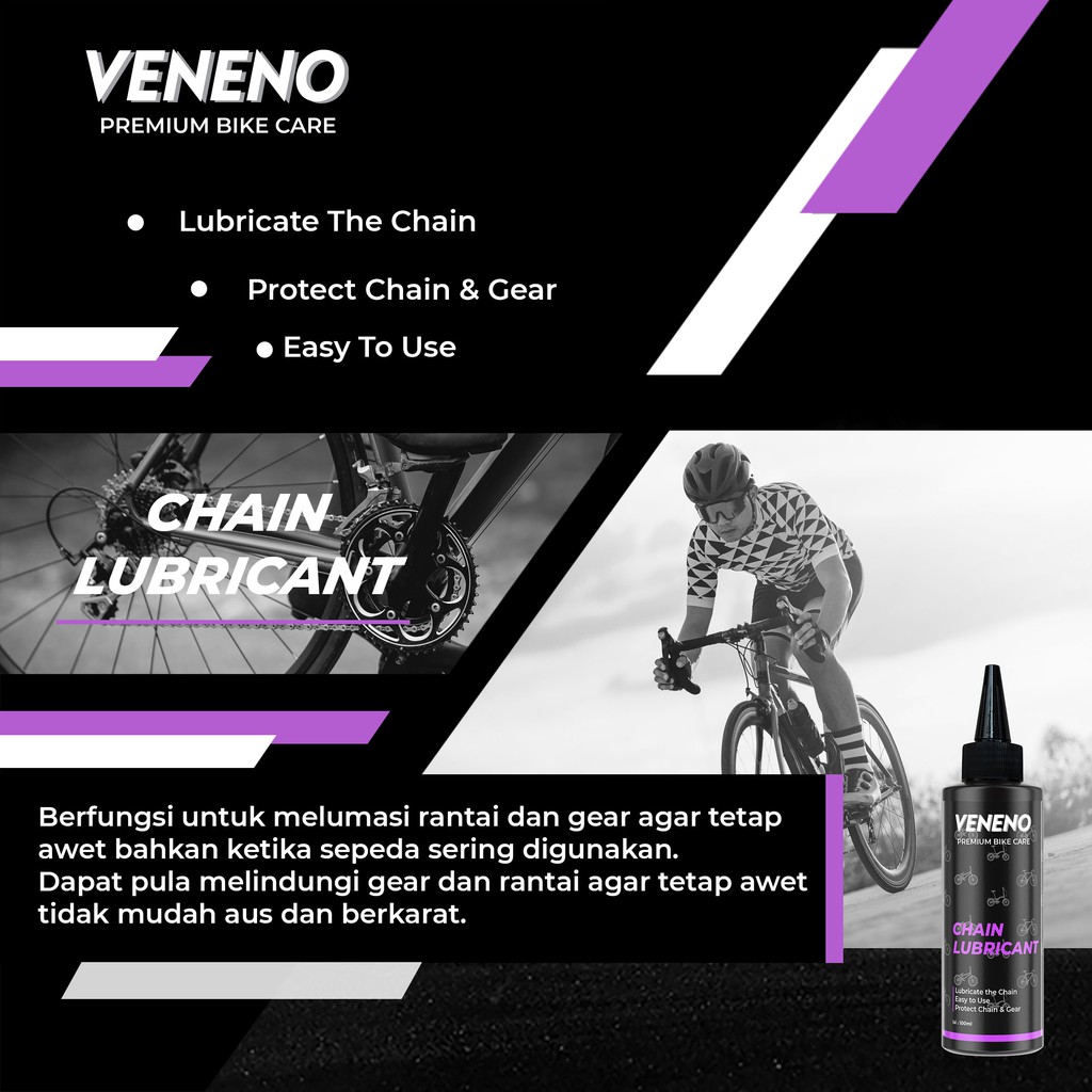 Veneno Chain Lubricant - Pelumas Rantai Dan Gear Sepeda