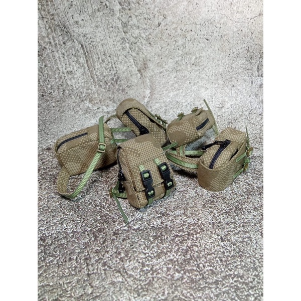 Kitbash 1/12 Tas Punggung 1 Sling Hijau Camo