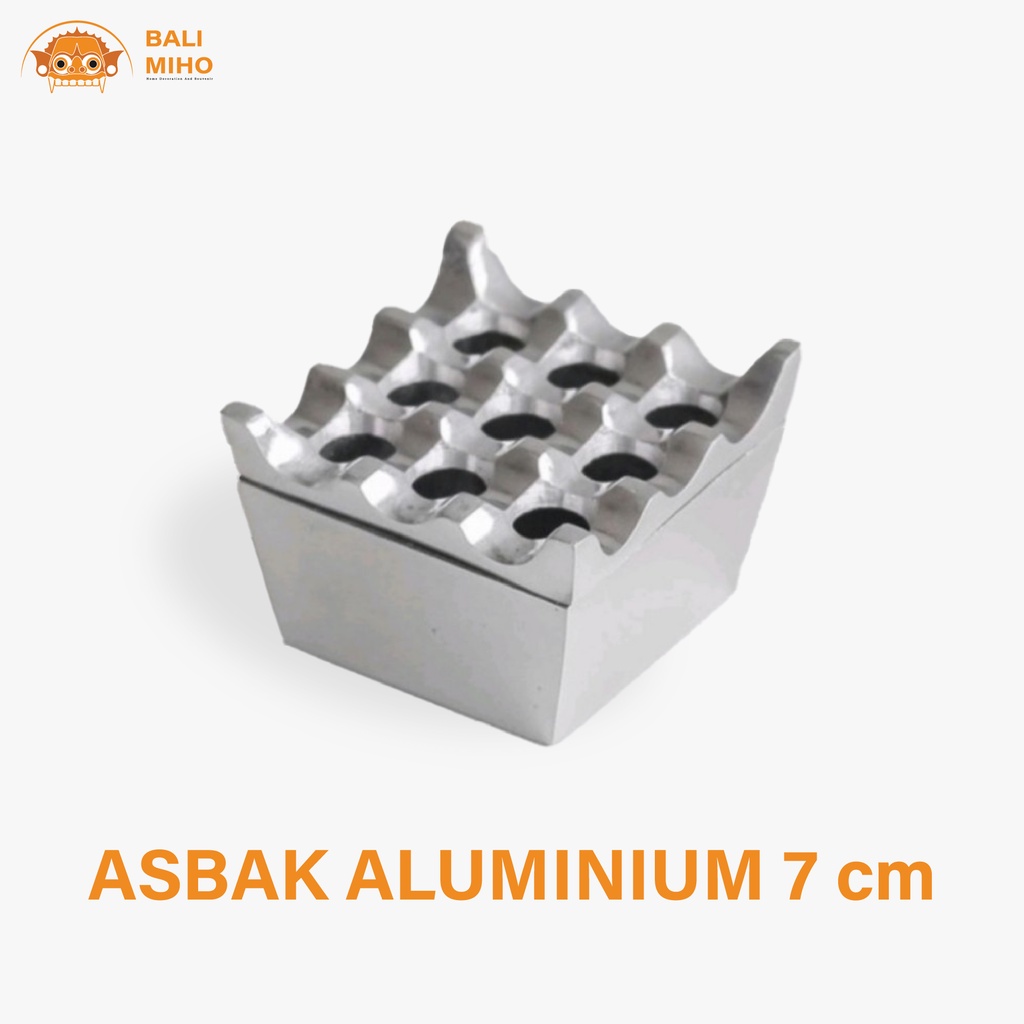 Asbak Aluminium Lubang 9 - Asbak Rokok Aluminium - Asbak Besi - Asbak alloy - Asbak Cafe - Asbak Alu