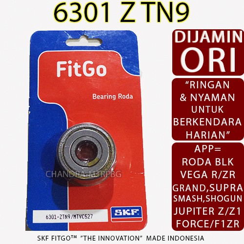 bearing 6301 z tn9 k-laher Skf-Fitgo