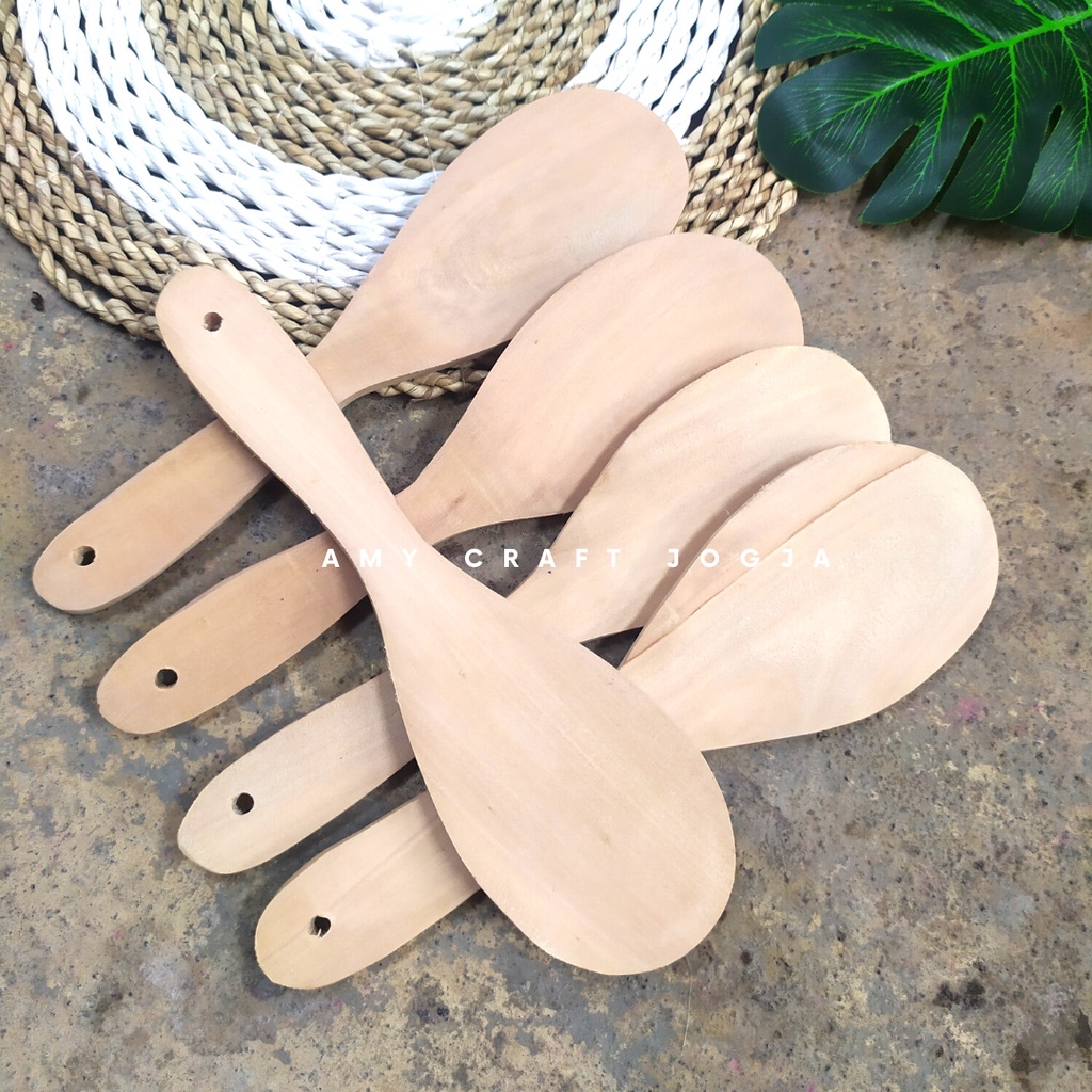 Centong Kayu Sengon/ sendok nasi/ souvenir centong kayu/ sendok sayur besar