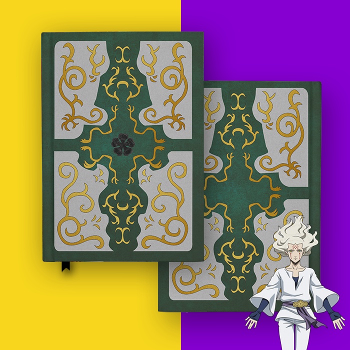 Buku Licht 5 Clover Grimoire Black Clover Anime Notebook Custom Diary Agenda Jurnal Cosplay Hardcove
