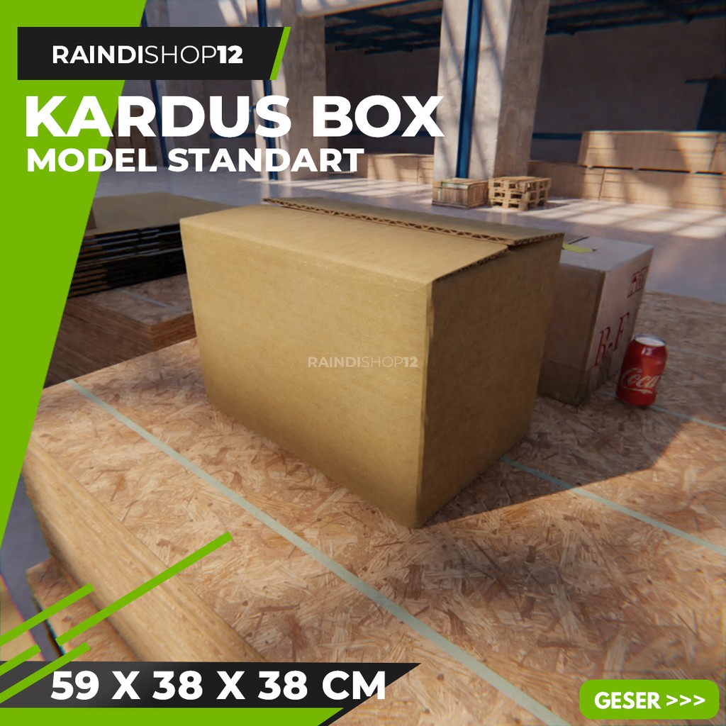 

BOX 59 X 38 X 38 CM KARDUS KOTAK KEMASAN PACKAGING KADO POLOS