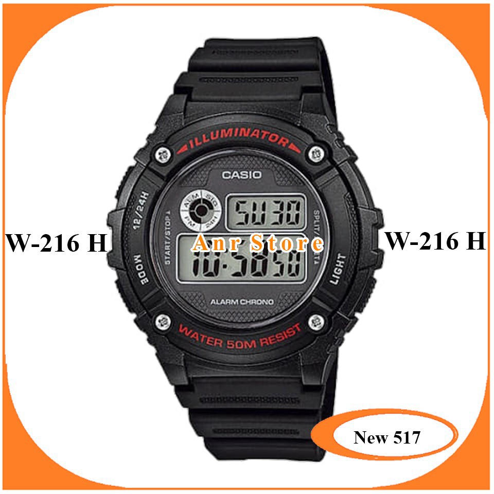 Tali Jam Tangan Casio W216 W-216 W 216 Bonus Pen