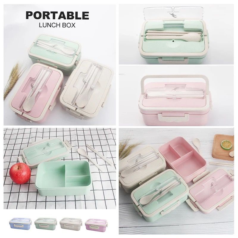 Portable Lunch Box - kotak bekal makanan - kotak bento makan