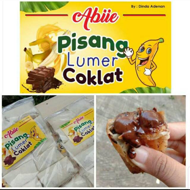 

Abie pisang lumer coklat isi 10 pcs per bungkus