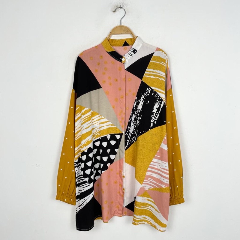 kemeja wanita  motif bahan rayon // kemeja-Foro 10