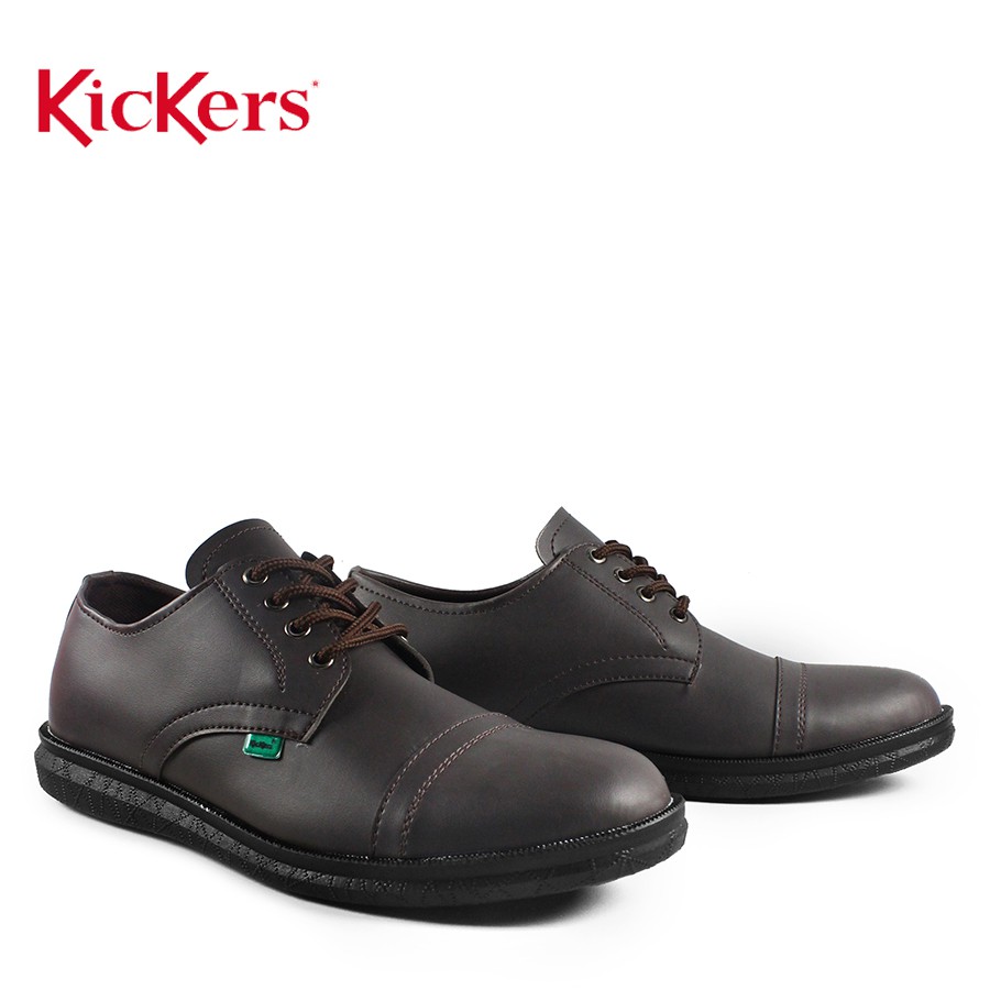 BAYAR DI TEMPAT !! Sepatu Pantofel Pria Tali Kickers Ox Coklat Kasual formal Pria Kerja Kantor