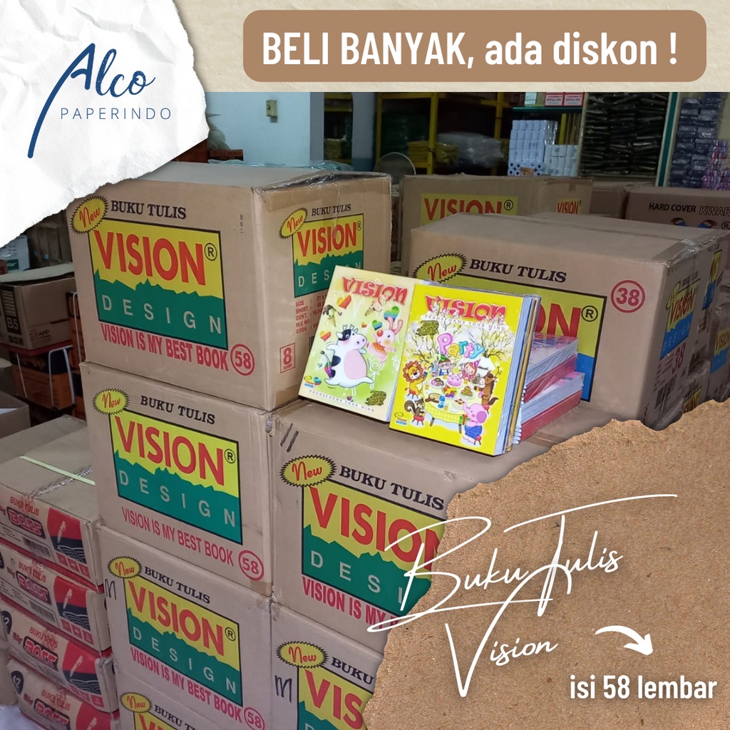 

Grosir Buku Vision isi 58