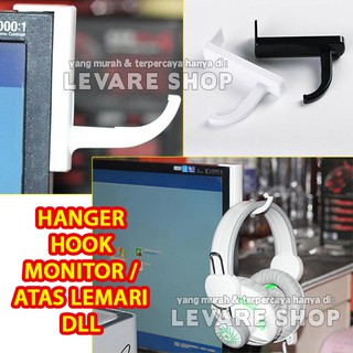 Hanger Hook Holder Gantungan Headphone di  Monitor Atas 