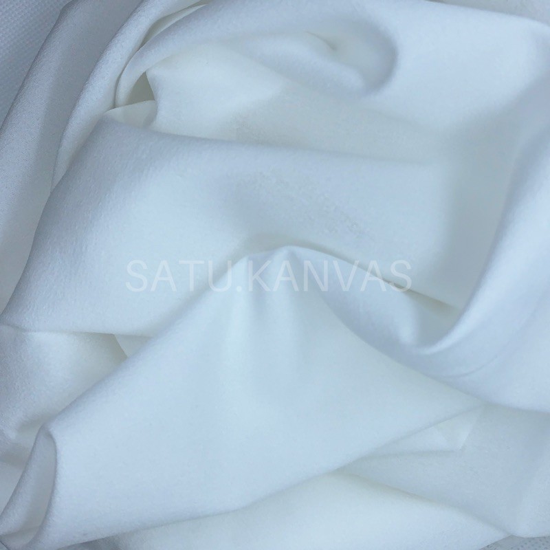 Kain DIAMOND CREPE / DIAMOND GEORGETTE murah-Broken White