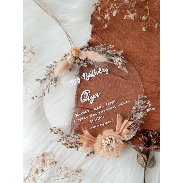 Acrylic Wreath | Hadiah Wisuda | Graduation Gift | Birthday Gift