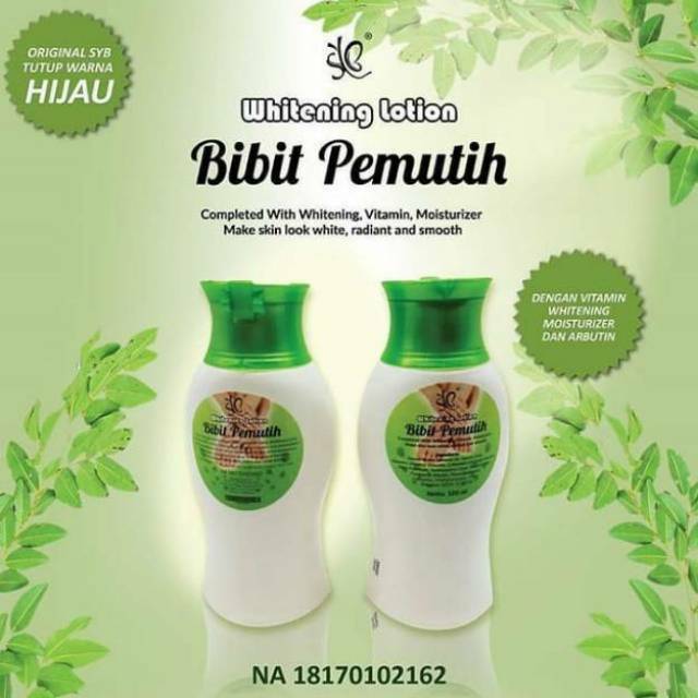 BODY LOTION PEMUTIH KULIT BADAN PERMANEN BIBIT WHITENING LOTION (tutup hijau) BARU