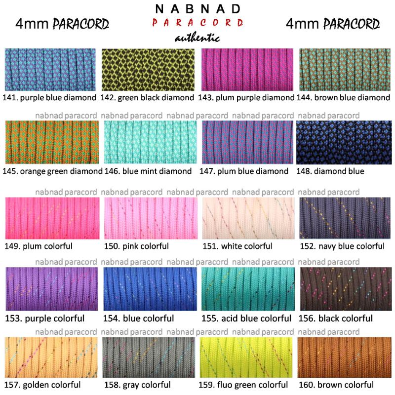 Paracord 4mm Harga Per Meter