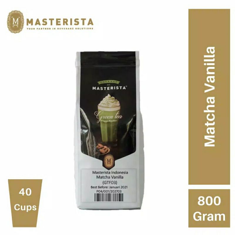 

Masterista Indonesia Bubuk Minuman Matcha Vanilla 800gr, bubuk minuman makassar