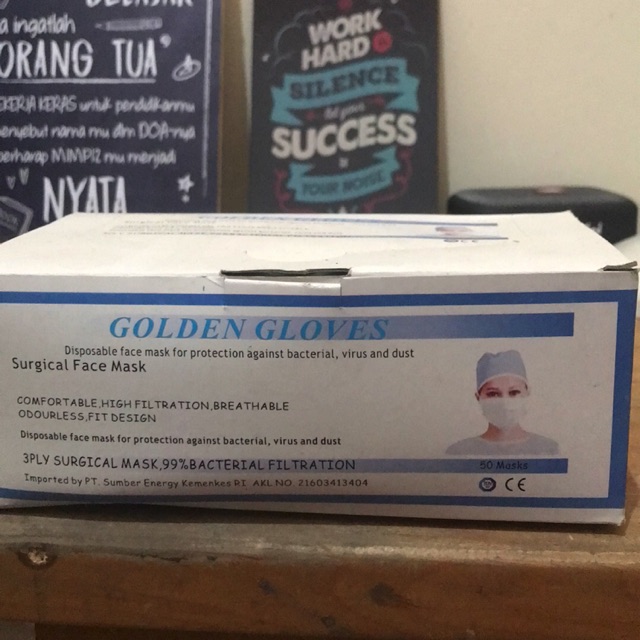 Masker Wajah Golden Gloves