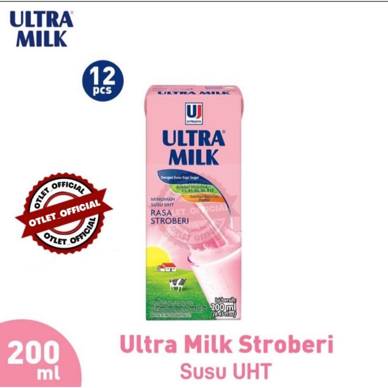 

SUSU ULTRA STROBERI 200ML | 12 pcs