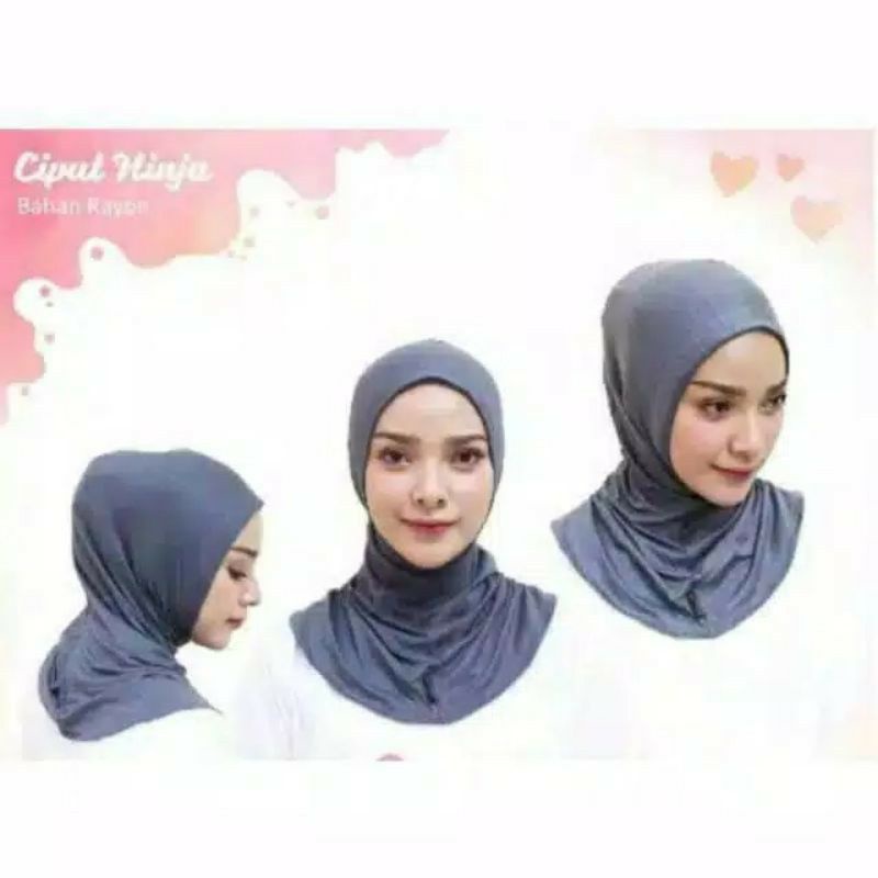 Inner ciput Ninja Rayon Premium/ pinguin kaos rayon