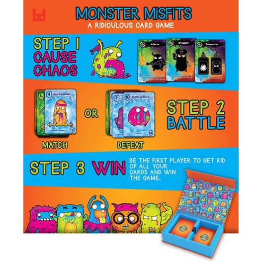 Card Game Monster Misfits Board Games Monster Rejects Mainan Kartu Murah Kado Anak Game Edukasi