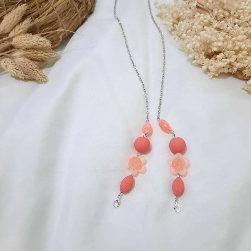 strap masker/tali masker/masker chain/rantai masker/konektor masker hijab/rantai masker hijab