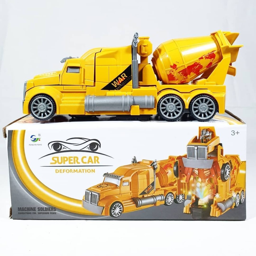 AUTOBOTS SUPER CAR DEFORMATION MOBIL BERUBAH JADI ROBOT TRUCK MOLEN