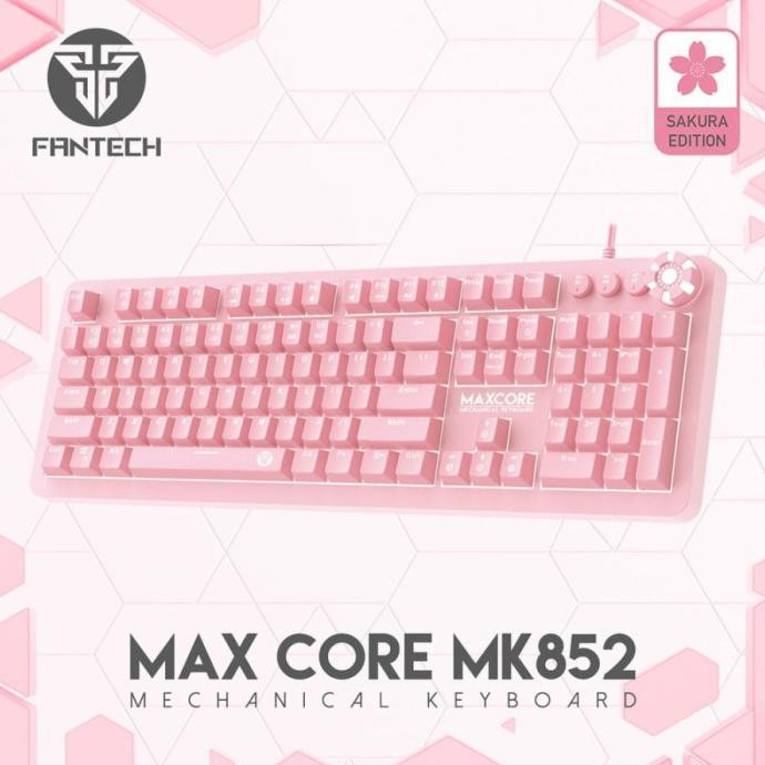 Fantech Sakura Edition Maxcore Mk852 Keyboard Gaming Mechanica Termurah