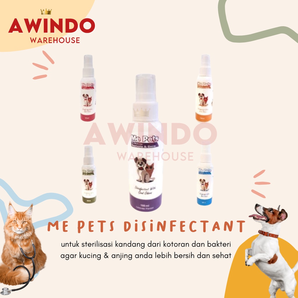 ME PETS DISINFECTANT - Disinfektan Pembersih Kandang Anti Bakteri Kucing Anjing Kelinci