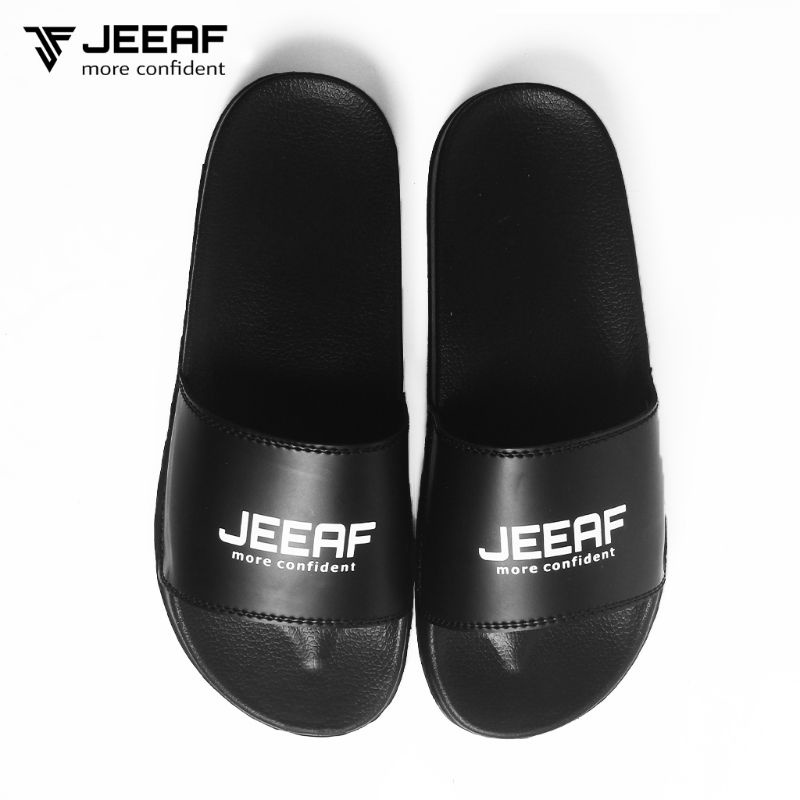 Sandal slop polos/sendal slide pria wanita jeeaf original brand/sendal slop slip on basic polos empuk size 43-36