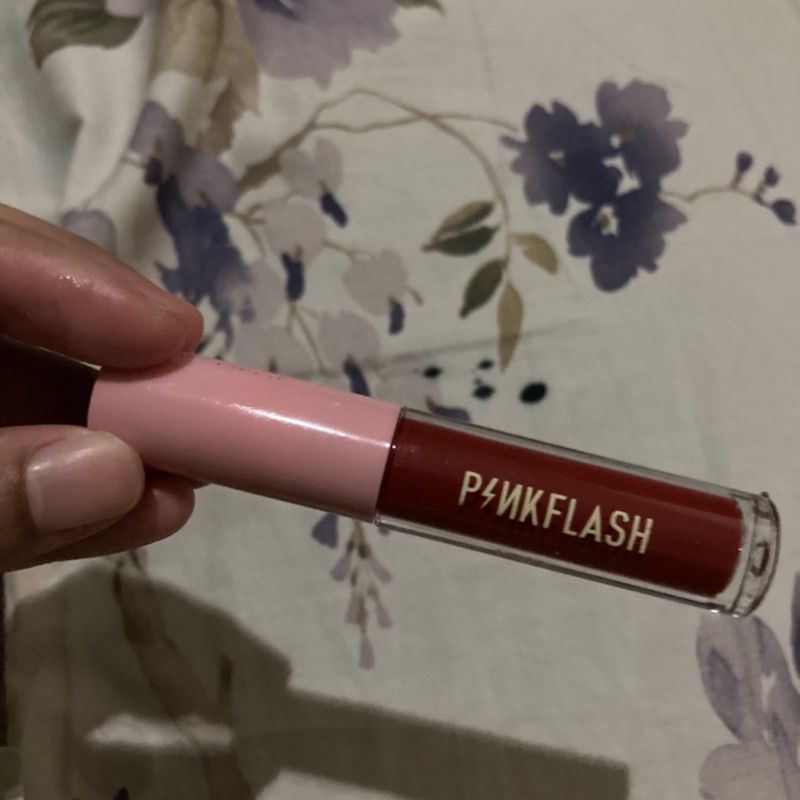 Preloved Lipcream Pinkflash shade R02 Merah Untuk Ombre