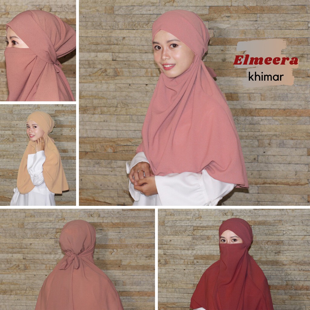 (FRENCH KHIMAR) DAILY FRENCH KHIMAR DIAMOND ELMEERA// ELSHAFAHIJAB HIJAB CADAR// JILBAB NIQOB FRENCH KHIMAR ELMEERA