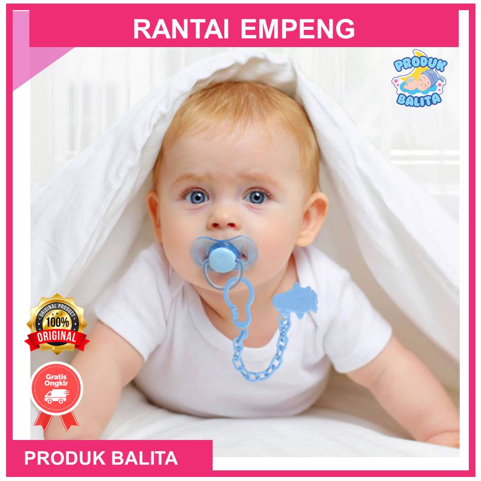 Gantungan Empeng Bayi Tali Rantai Dot Empeng Bayi Lucu