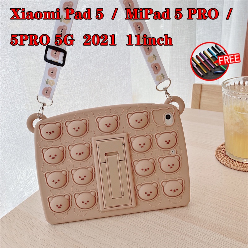 case tablet xiaomi pad 5 mipad 5 pro 5g 11inch 2021 shockproof dengan strap holder pulpen