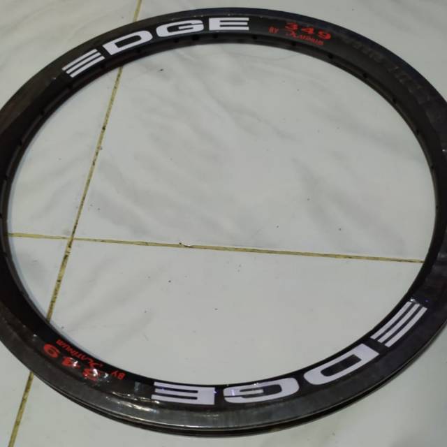 Velg Rims Edge 16 x 1 3/8 (349) Minitrack Hole 28 Black