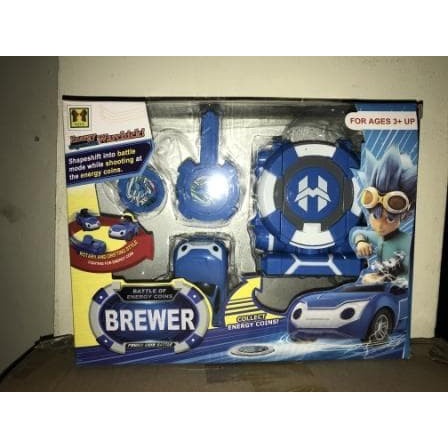 Mainan Jam Mobil Watch Car Power Coin Battle Brewer