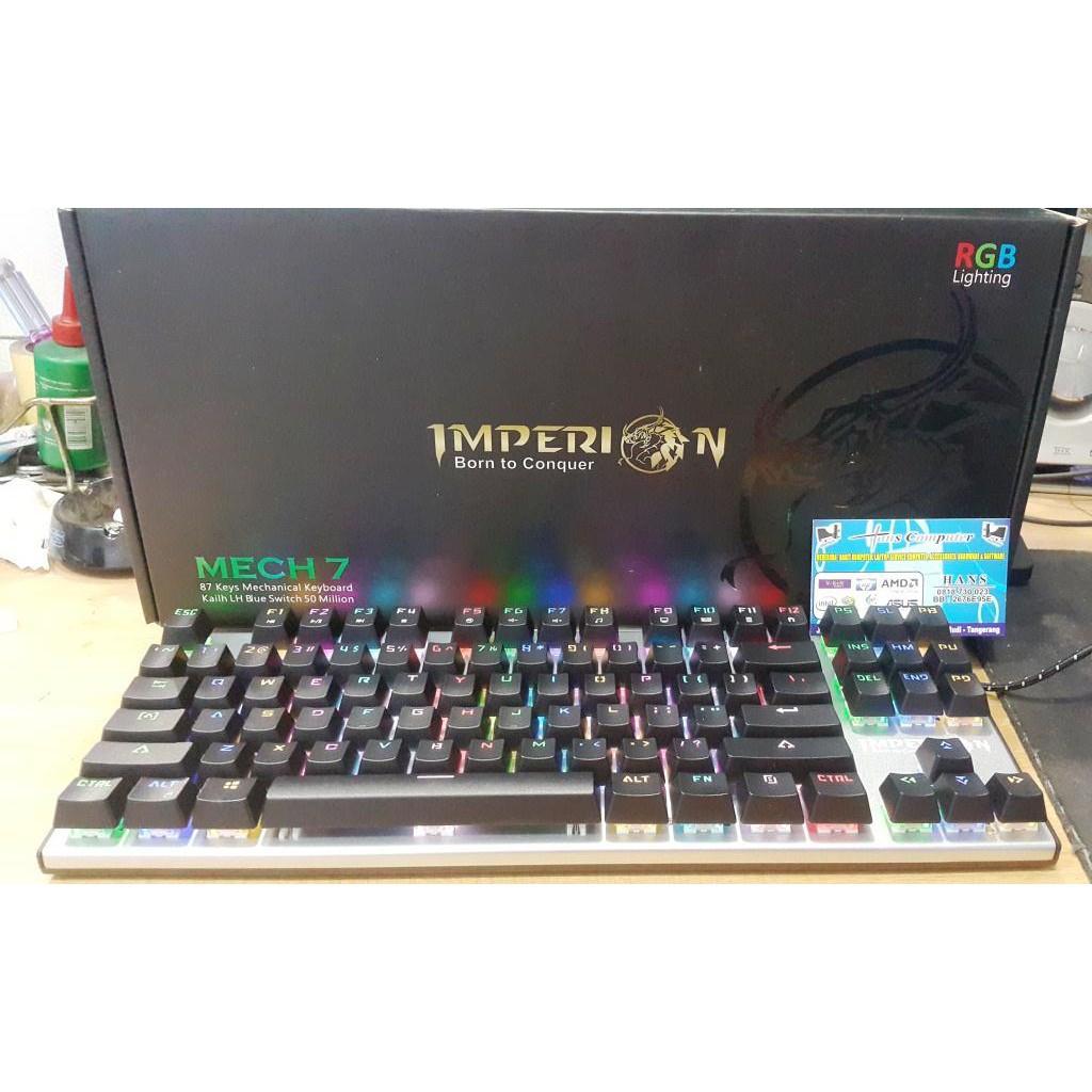 Keyboard Gaming Imperion Rgb 7 Mechanical 87 Keys - Original Imperion