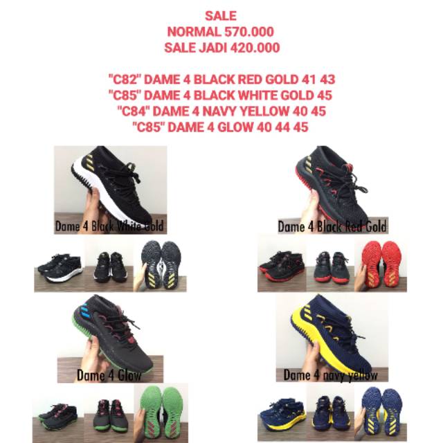 SEPATU BASKET DAME 4 SALE