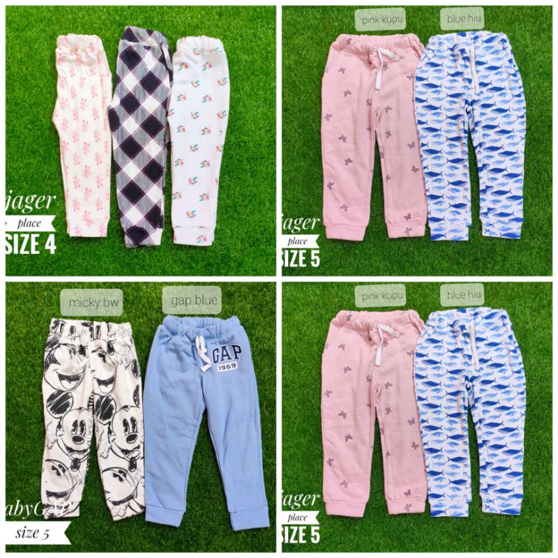 CELANA JOGGER GAP KIDS 4 - 5 ANAK LAKI LAKI DAN PEREMPUAN READY REALPICT
