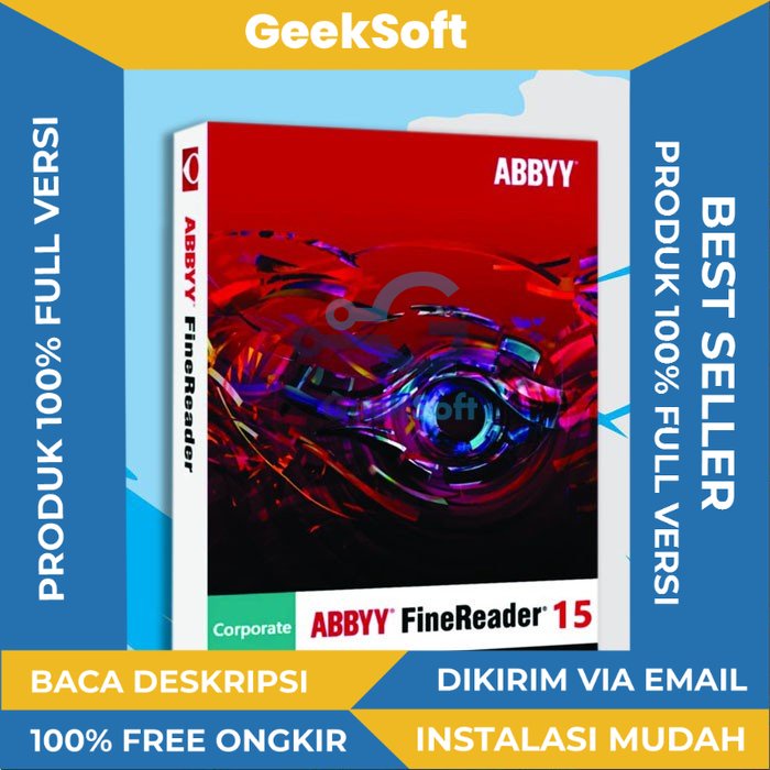 ABBYY FineReader 15 Full Version Pro Lifetime - untuk OCR (Optical Character Recognition) pada dokumen