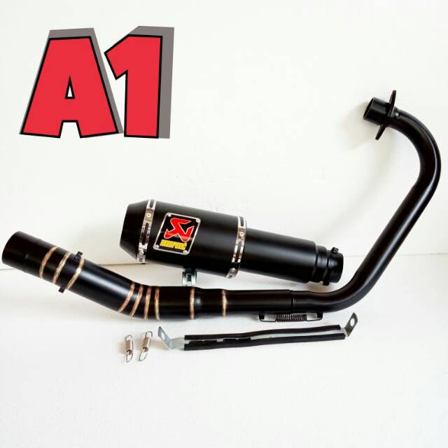 Knalpot racing akrapovic doff PNP new vixion old r cb150 Tiger r15 cbr150 satria sonic verza  dll-5