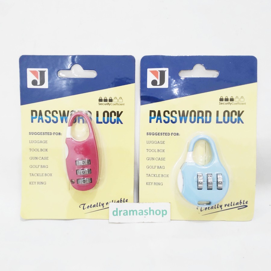 Gembok Mini Koper Kode Nomor Password Lock Bisa Ubah