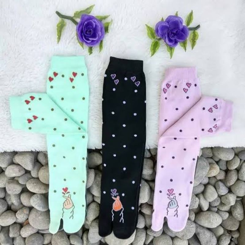 KAOS KAKI JEMPOL MOTIF NILON MUSLIMAH DEWASA SARANGHEO-2