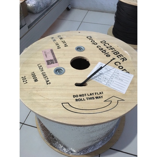 Kabel Fiber Optik 1 Core 1 Seling | Kabel Fiber Optik 1 Core 3 Seling Panjang 1000 Meter