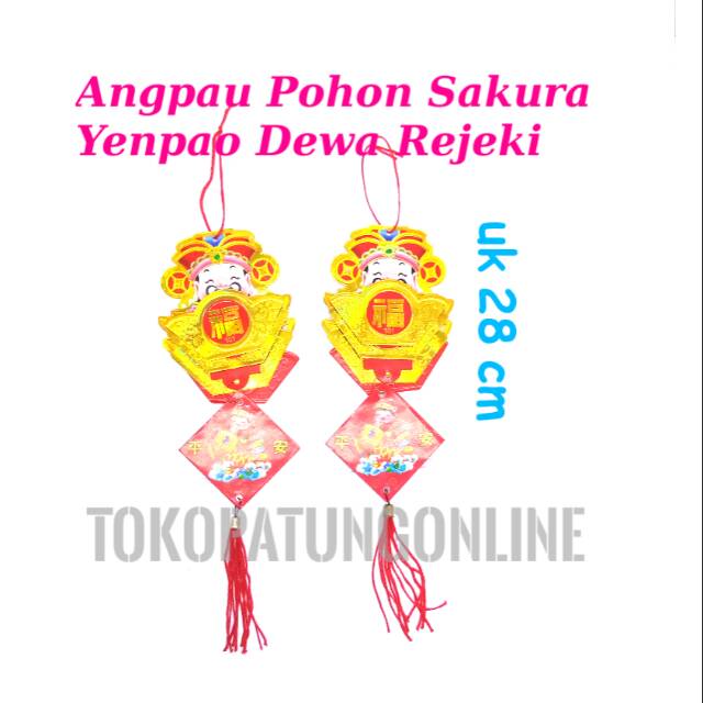 Angpau Pohon Sakura Yenpao Dewa Rejeki