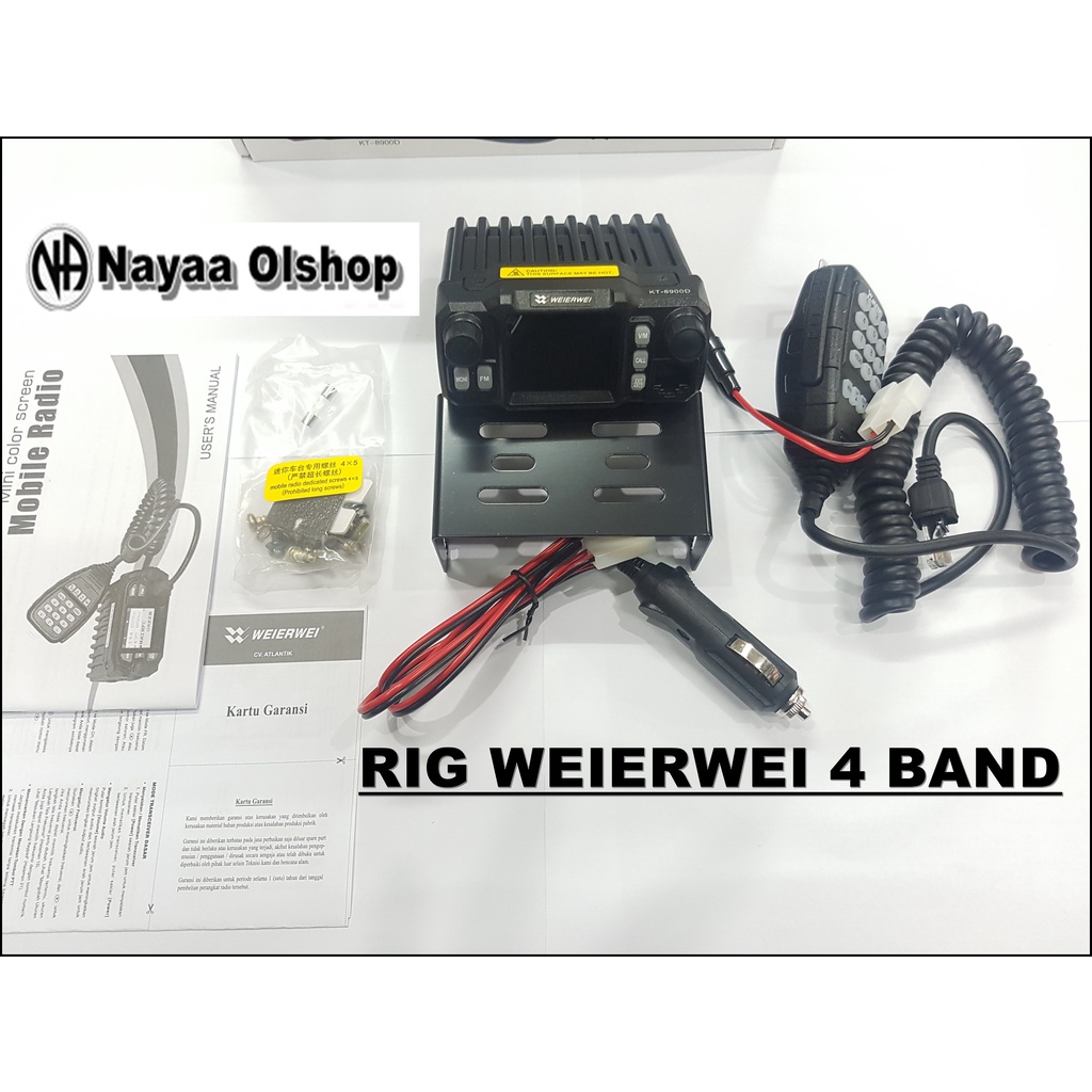 KT 8900D RIG MINI 4 BAND QUAD VHF UHF 8900 MOBILE RADIO KT8900 WEIRWEI