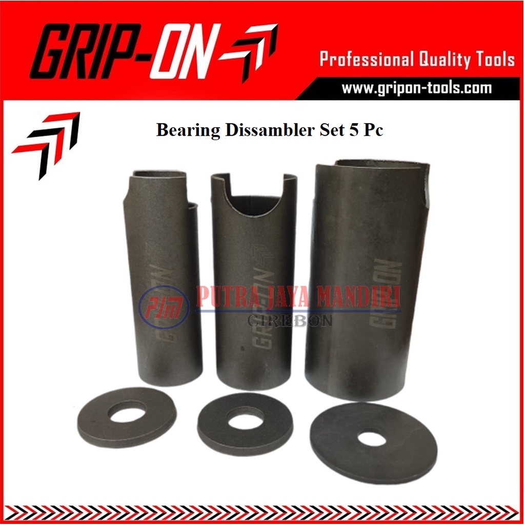 Grip On 18-835 LE Bearing Puller Set 5 pcs Bearing Disassembler / Treker Bearing Dalam Bearing Cvt BEARING DISASSEMBLER 5 PCS SELONGSONG BESAR