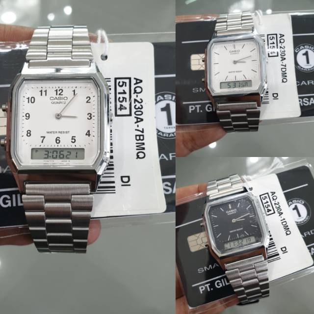 Jual Jam Tangan Casio AQ 230 A ukuran 3.3cm original harga 425.000