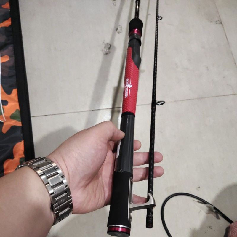 joran hammerhead kualitas premium red karper 602 raction 17lb 180 cm carbon kevlar