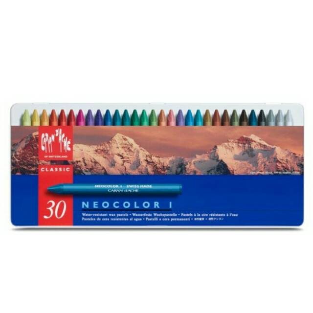 

Caran d'Ache Neocolor I - 30 Colour Assortment Wax Oil Pastels